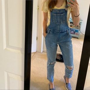 Old Navy Distressed Overalls, Size 2
